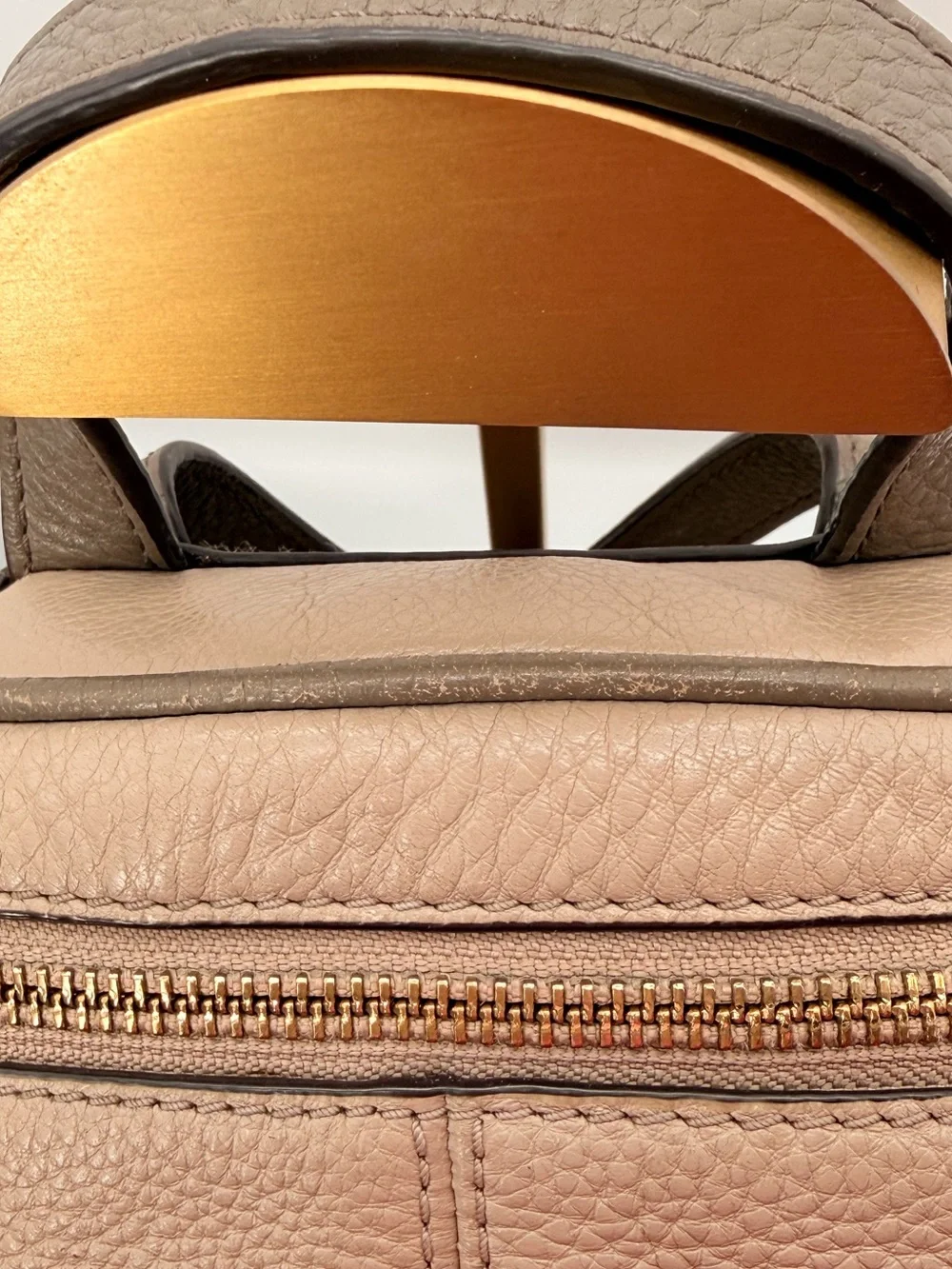MICHAEL KORS Two-Tone Pebbled Leather Backpack